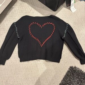 Vintage Havana cropped heart sweater